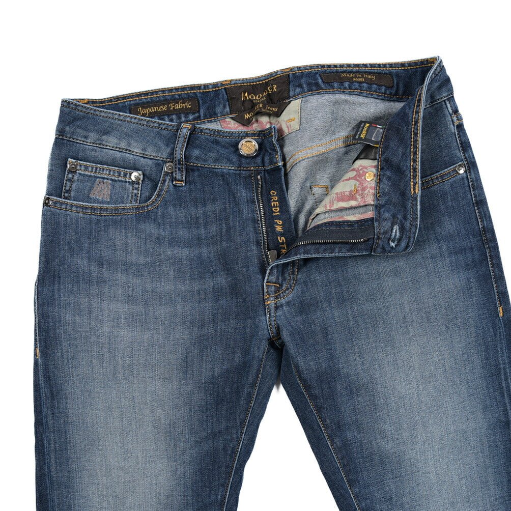 【P20倍】MOORER "CREDI - PS705" ストレッチデニム スリムジーンズ / 日本製生地｜437075-30｜GUARDAROBA MILANO OFFICIAL STORE