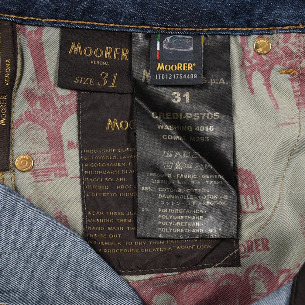 【P20倍】MOORER "CREDI - PS705" ストレッチデニム スリムジーンズ / 日本製生地｜437075-30｜GUARDAROBA MILANO OFFICIAL STORE