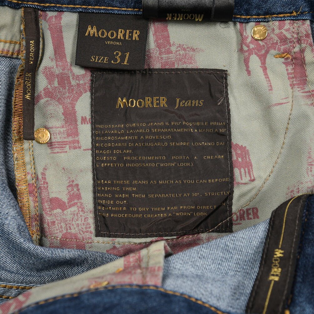 【P20倍】MOORER "CREDI - PS705" ストレッチデニム スリムジーンズ / 日本製生地｜437075-30｜GUARDAROBA MILANO OFFICIAL STORE
