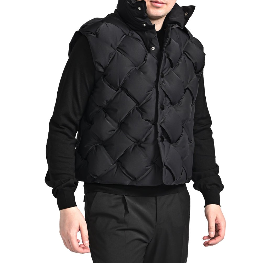 【P2倍】SALE｜BOTTEGA VENETA ナイロン100% イントレチャートダウンベスト / レディース｜415883-XS｜GUARDAROBA MILANO OFFICIAL STORE