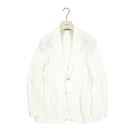 PAOLONI コットン100% 2Bシングルニットジャケット｜418618-50｜GUARDAROBA MILANO OFFICIAL STORE