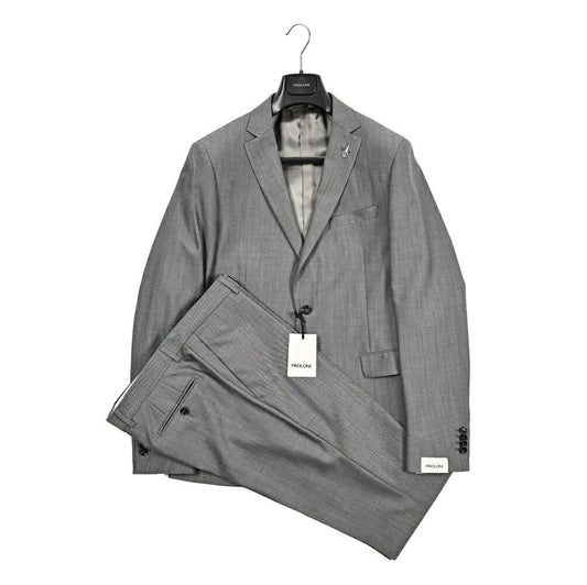 PAOLONI ウール100% 2Bシングルテーラードスーツ｜418834 - 52｜GUARDAROBA MILANO OFFICIAL STORE