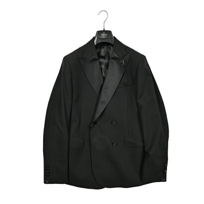 PAOLONI ヴァージンウール100% 4Bダブルタキシードジャケット / CINQUANTA｜GUARDAROBA MILANO OFFICIAL STORE