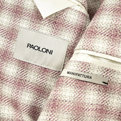 PAOLONI コットンリネン 2Bシングルテーラードジャケット｜418531 - 46｜GUARDAROBA MILANO OFFICIAL STORE