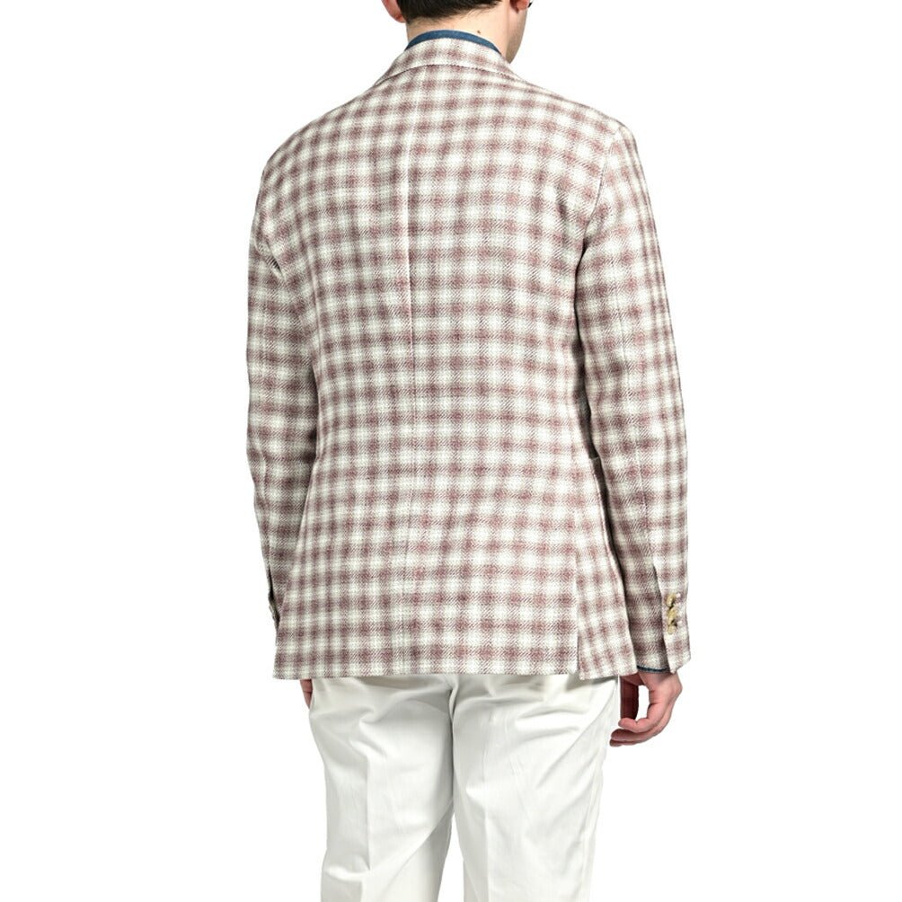 PAOLONI コットンリネン 2Bシングルテーラードジャケット｜418531 - 46｜GUARDAROBA MILANO OFFICIAL STORE