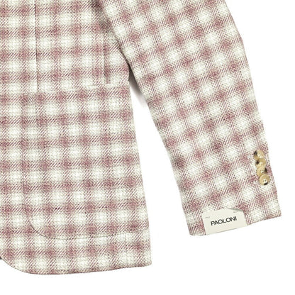 PAOLONI コットンリネン 2Bシングルテーラードジャケット｜418531 - 46｜GUARDAROBA MILANO OFFICIAL STORE