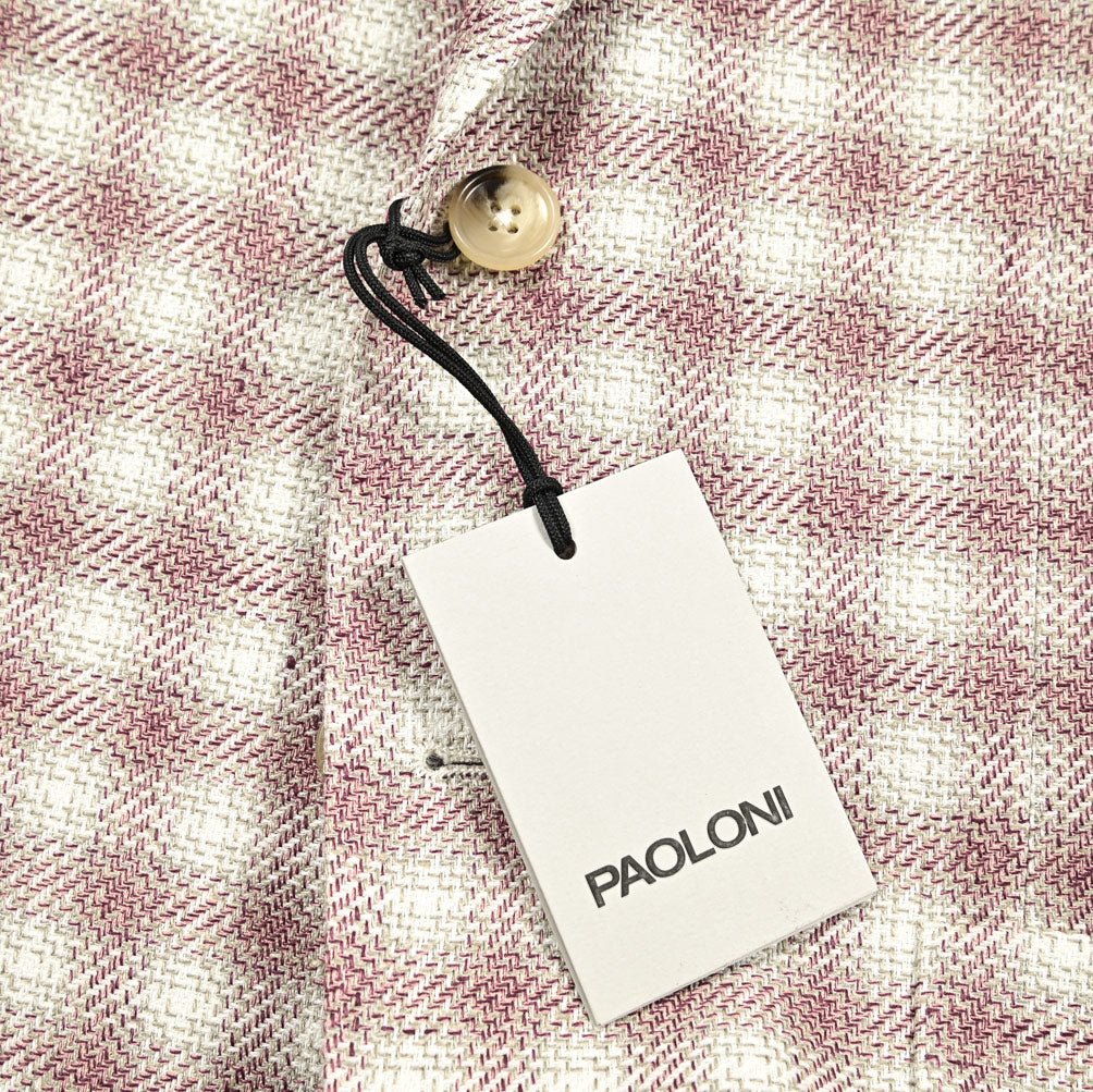 PAOLONI コットンリネン 2Bシングルテーラードジャケット｜GUARDAROBA MILANO OFFICIAL STORE