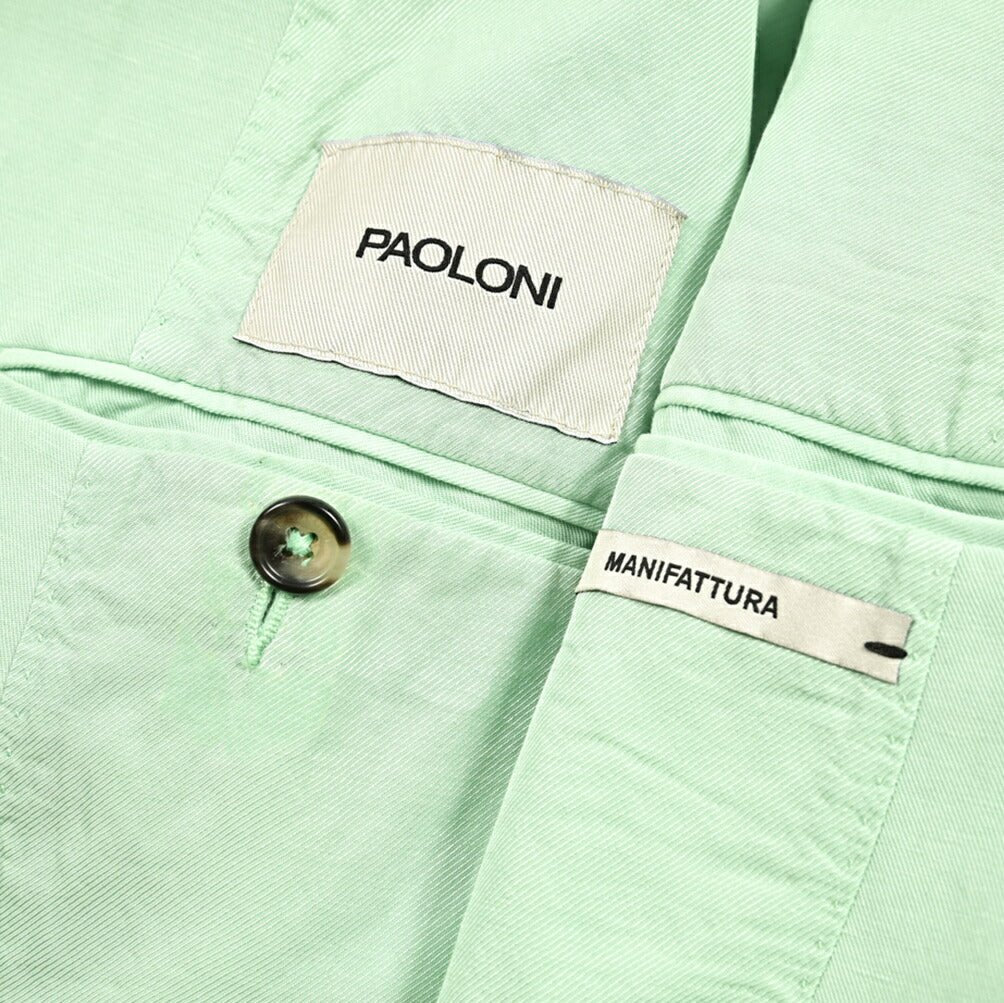 SALE｜PAOLONI リネンコットン 2Bシングルテーラードジャケット / MANIFATTURA｜418864｜GUARDAROBA MILANO OFFICIAL STORE