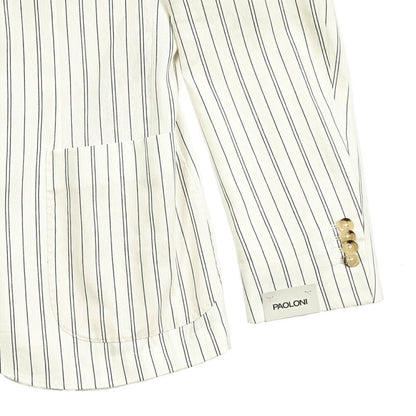 PAOLONI コットンリネン 2Bシングルテーラードジャケット / MANIFATTURA｜GUARDAROBA MILANO OFFICIAL STORE