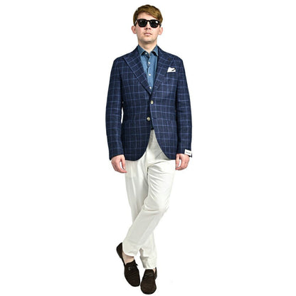 PAOLONI コットンリネン 2Bシングルテーラードジャケット｜418738｜GUARDAROBA MILANO OFFICIAL STORE