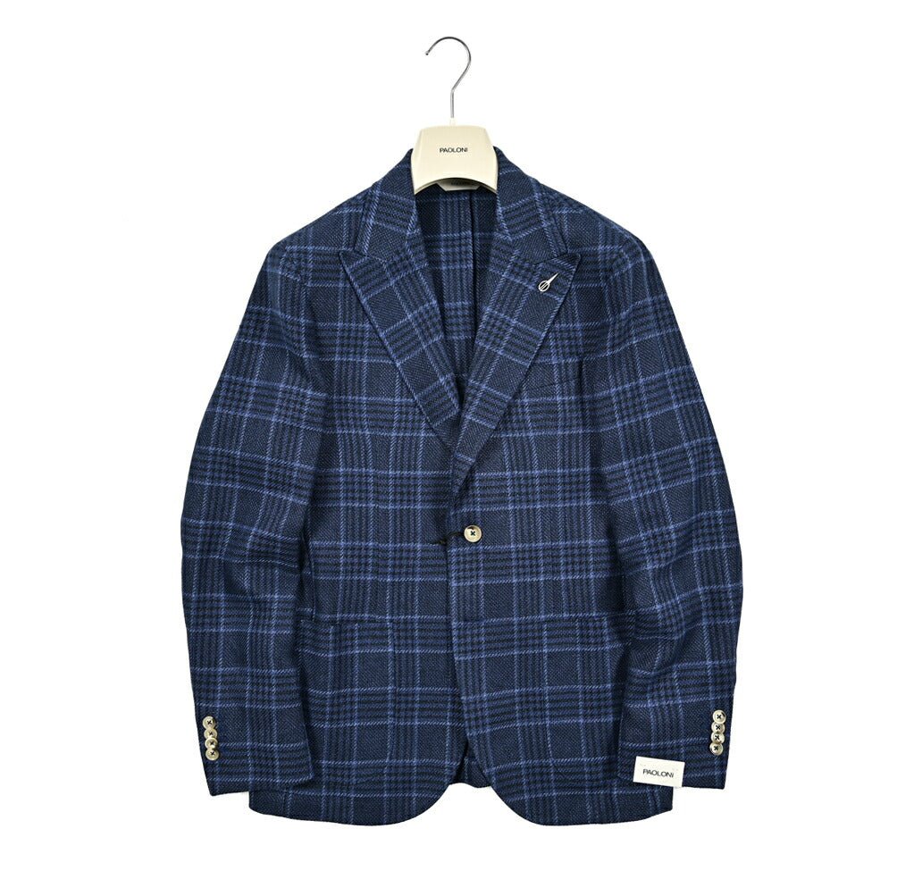 PAOLONI コットンリネン 2Bシングルテーラードジャケット｜418738｜GUARDAROBA MILANO OFFICIAL STORE