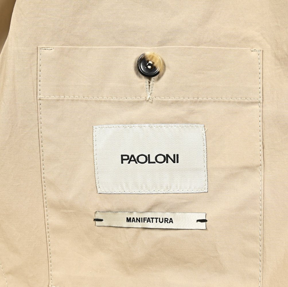 PAOLONI ストレッチコットン 段返り3Bシングルサファリジャケット｜418875｜GUARDAROBA MILANO OFFICIAL STORE