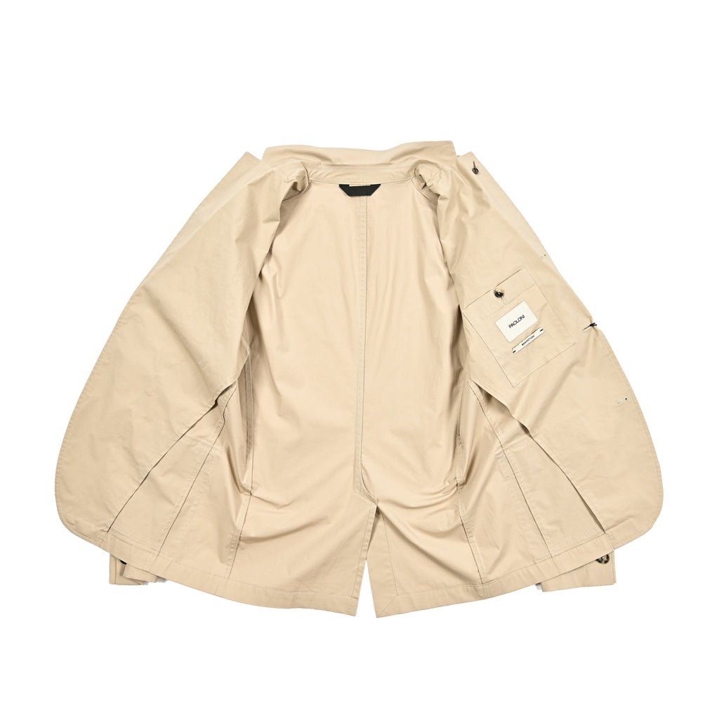 PAOLONI ストレッチコットン 段返り3Bシングルサファリジャケット｜418875｜GUARDAROBA MILANO OFFICIAL STORE