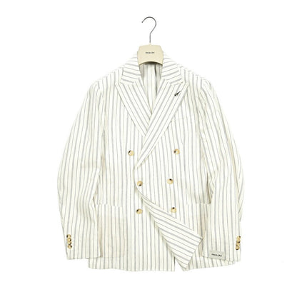 PAOLONI コットンリネン 6Bダブルテーラードジャケット / MANIFATTURA｜GUARDAROBA MILANO OFFICIAL STORE