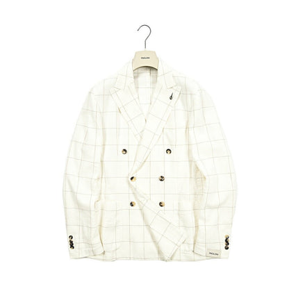 SALE｜PAOLONI コットンリネン 6Bダブルテーラードジャケット / MANIFATTURA｜418821｜GUARDAROBA MILANO OFFICIAL STORE