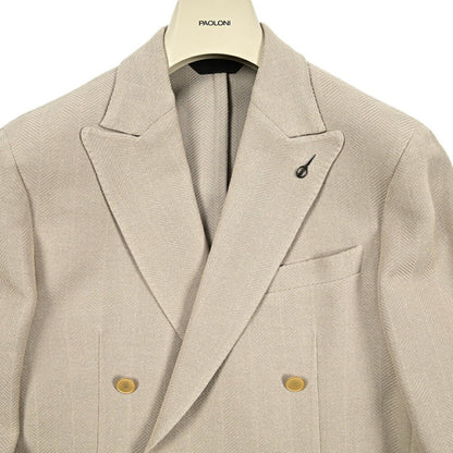 PAOLONI コットンビスコース 6Bダブルテーラードジャケット / MANIFATTURA｜GUARDAROBA MILANO OFFICIAL STORE