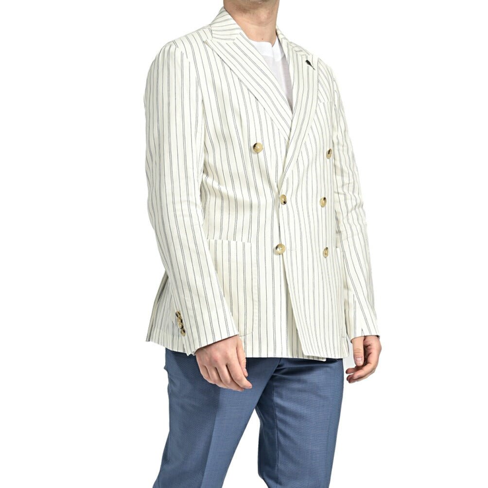 PAOLONI コットンリネン 6Bダブルテーラードジャケット / MANIFATTURA｜GUARDAROBA MILANO OFFICIAL STORE