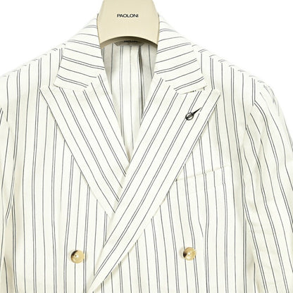 PAOLONI コットンリネン 6Bダブルテーラードジャケット / MANIFATTURA｜GUARDAROBA MILANO OFFICIAL STORE