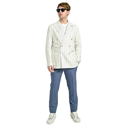 PAOLONI コットンリネン 6Bダブルテーラードジャケット / MANIFATTURA｜GUARDAROBA MILANO OFFICIAL STORE