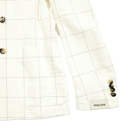 SALE｜PAOLONI コットンリネン 6Bダブルテーラードジャケット / MANIFATTURA｜418821｜GUARDAROBA MILANO OFFICIAL STORE
