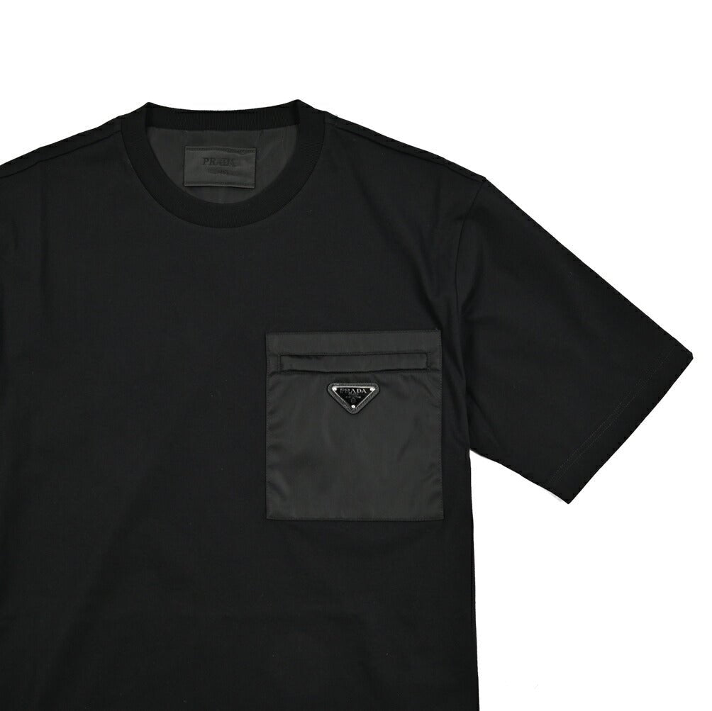 SALE｜PRADA プラダ / コットン100% ジャージー ロゴ Tシャツ / メンズ