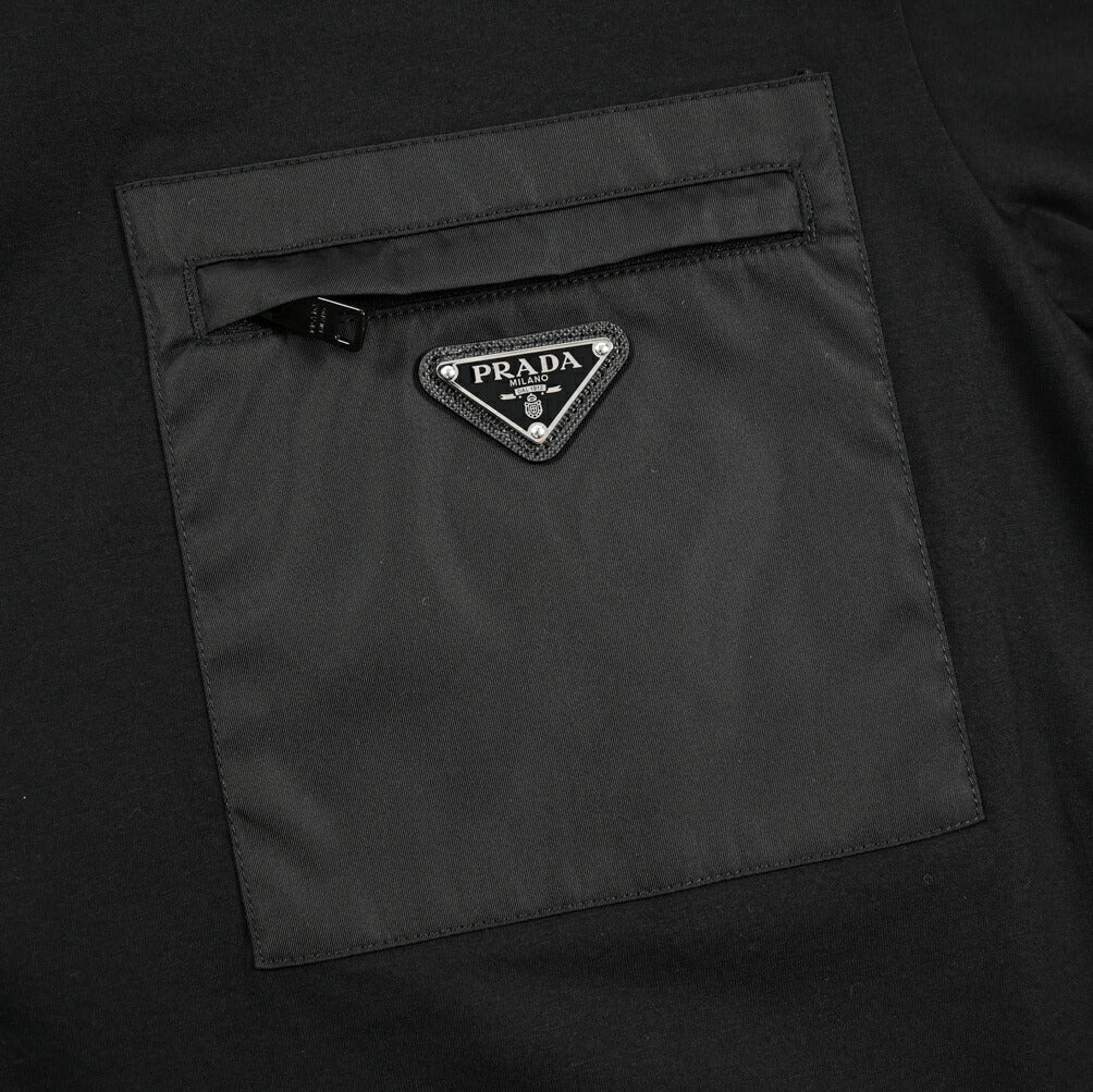 SALE｜PRADA プラダ / コットン100% ジャージー ロゴ Tシャツ / メンズ