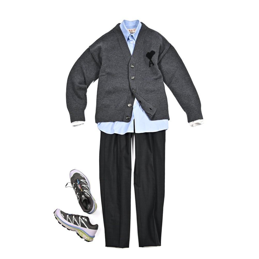 prada 25ss？ グレー スラックス PRADA（プラダ）スラックス グレー サイズ:48(L位) メンズ