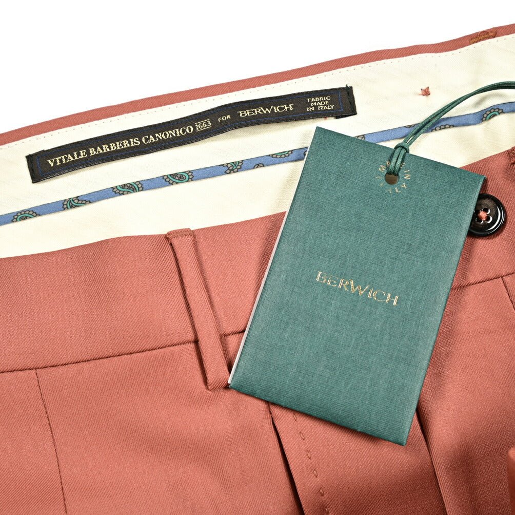Pre SUMMER SALE｜BERWICH BARBER ウール100% ツータックスラックス｜422086 - 46｜GUARDAROBA MILANO OFFICIAL STORE