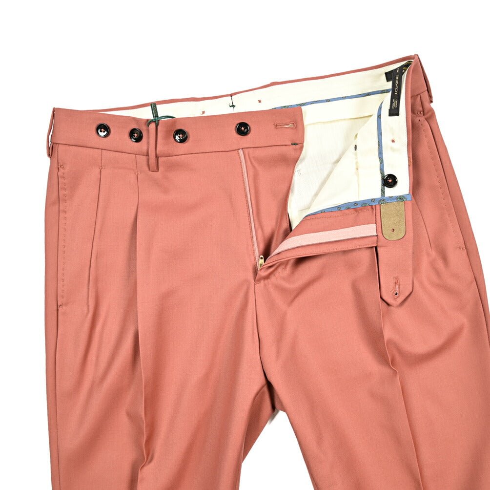 Pre SUMMER SALE｜BERWICH BARBER ウール100% ツータックスラックス｜422086 - 46｜GUARDAROBA MILANO OFFICIAL STORE