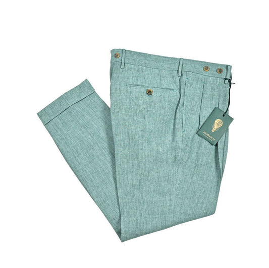 Pre SUMMER SALE｜BERWICH BARBER リネン100% ツータックスラックス｜422227 - 48｜GUARDAROBA MILANO OFFICIAL STORE