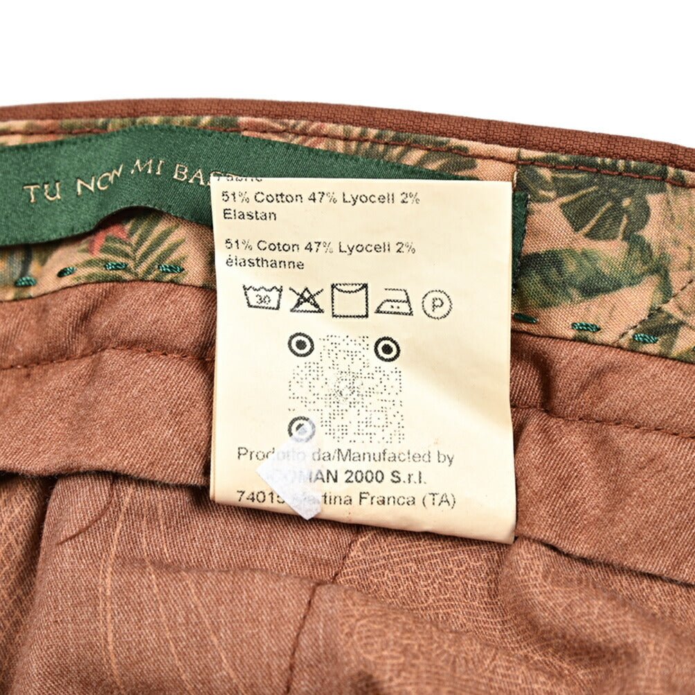 Pre SUMMER SALE｜BERWICH MORELLO - GD ストレッチコットン ノータックスラックス｜422123 - 52｜GUARDAROBA MILANO OFFICIAL STORE