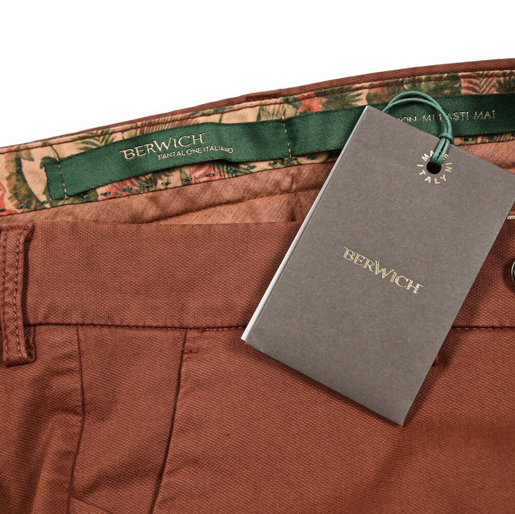 Pre SUMMER SALE｜BERWICH MORELLO - GD ストレッチコットン ノータックスラックス｜422123 - 52｜GUARDAROBA MILANO OFFICIAL STORE