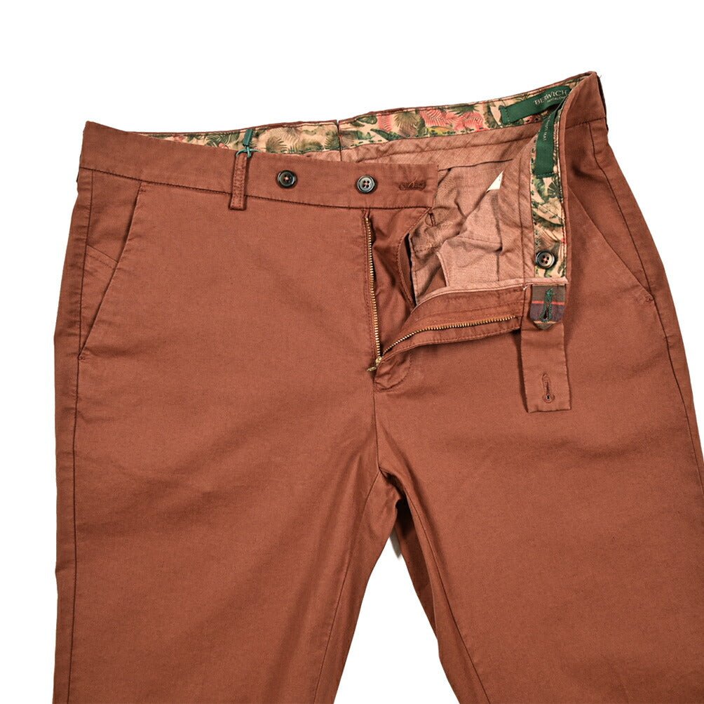 Pre SUMMER SALE｜BERWICH MORELLO - GD ストレッチコットン ノータックスラックス｜422123 - 52｜GUARDAROBA MILANO OFFICIAL STORE