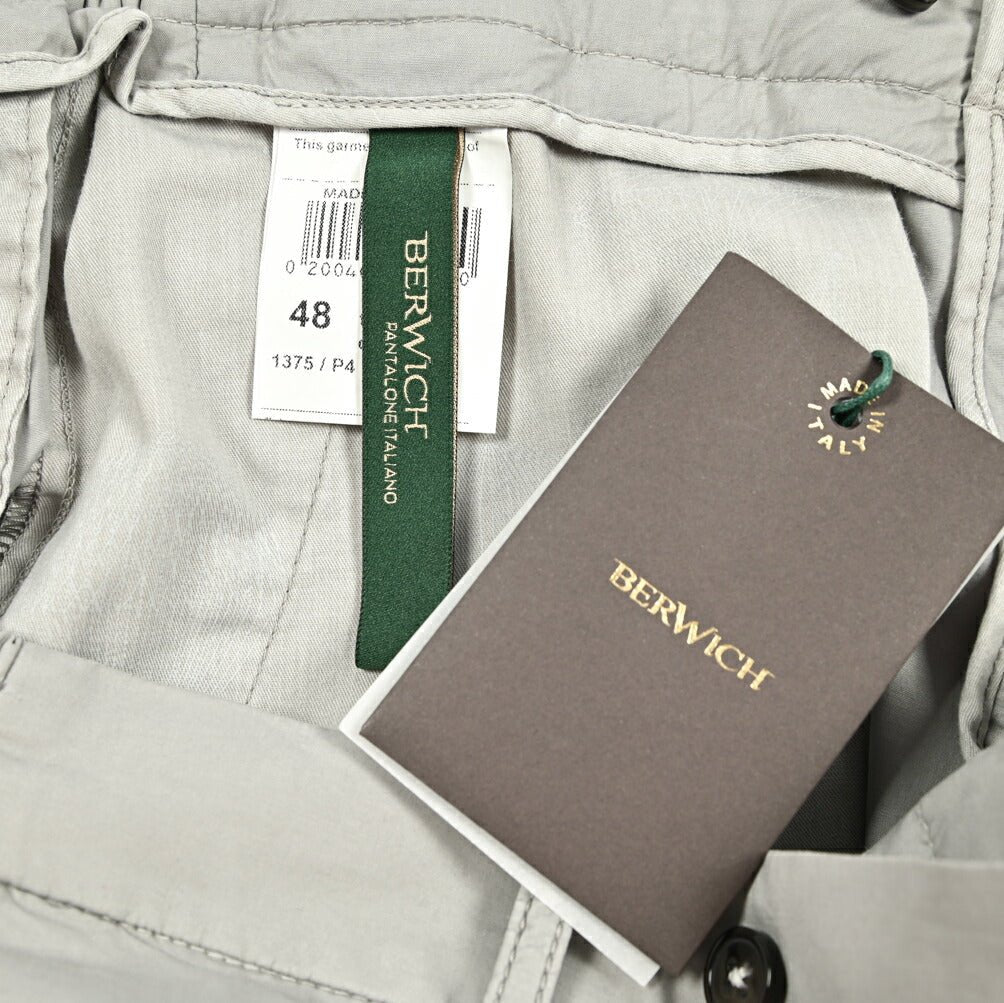 Pre SUMMER SALE｜BERWICH XRETRO - GD スーピマコットン ワンタックイージースラックス｜422199 - 48｜GUARDAROBA MILANO OFFICIAL STORE