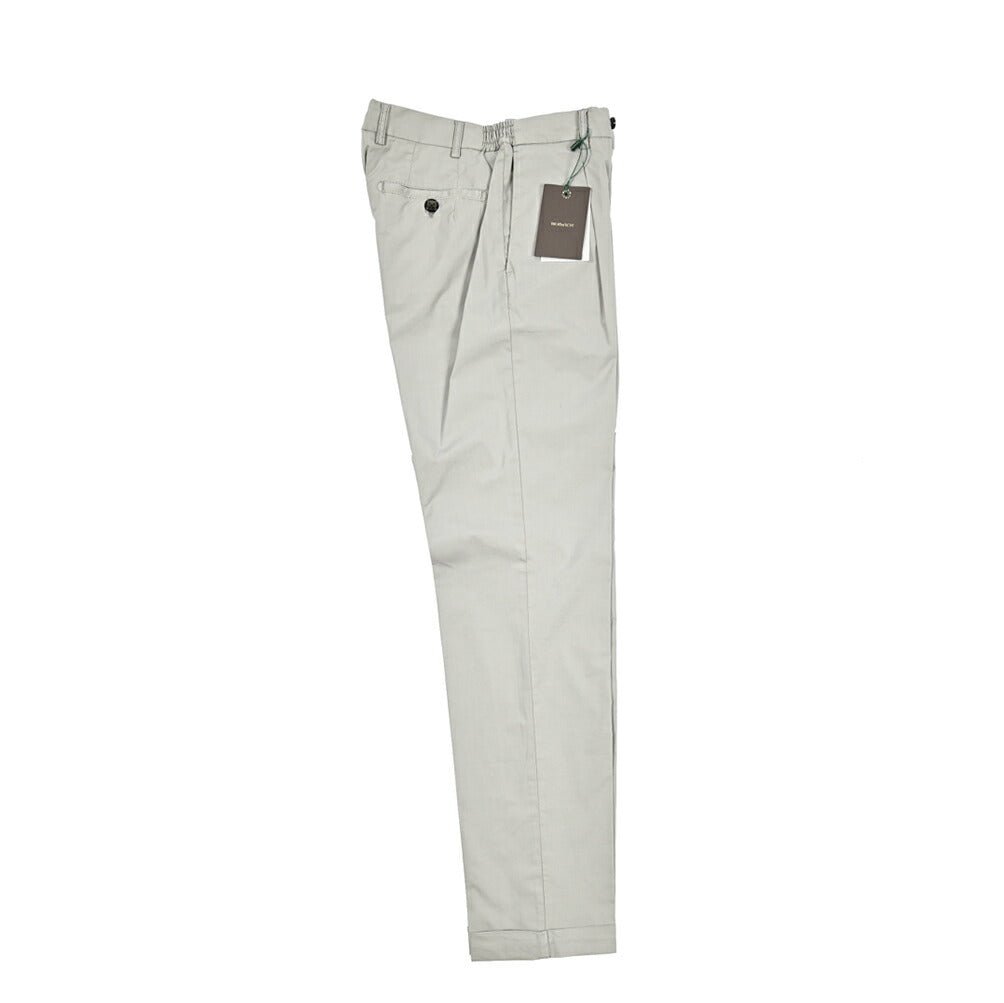 Pre SUMMER SALE｜BERWICH XRETRO - GD スーピマコットン ワンタックイージースラックス｜422199 - 48｜GUARDAROBA MILANO OFFICIAL STORE