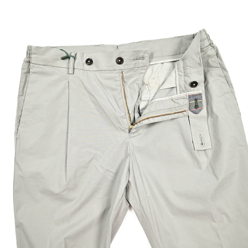 Pre SUMMER SALE｜BERWICH XRETRO - GD スーピマコットン ワンタックイージースラックス｜422199 - 48｜GUARDAROBA MILANO OFFICIAL STORE
