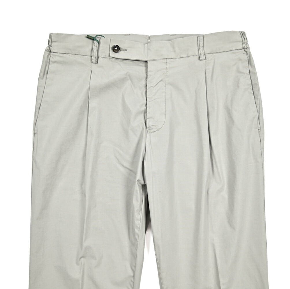 Pre SUMMER SALE｜BERWICH XRETRO - GD スーピマコットン ワンタックイージースラックス｜422199 - 48｜GUARDAROBA MILANO OFFICIAL STORE
