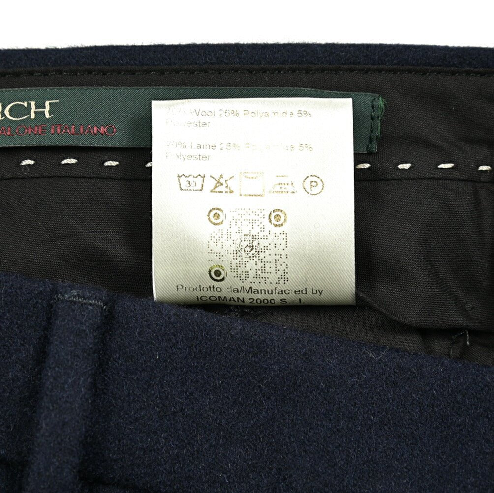 PRE WINTER SALE対象｜BERWICH MORELLO ウールフランネル ノータックスラックス｜GUARDAROBA MILANO OFFICIAL STORE