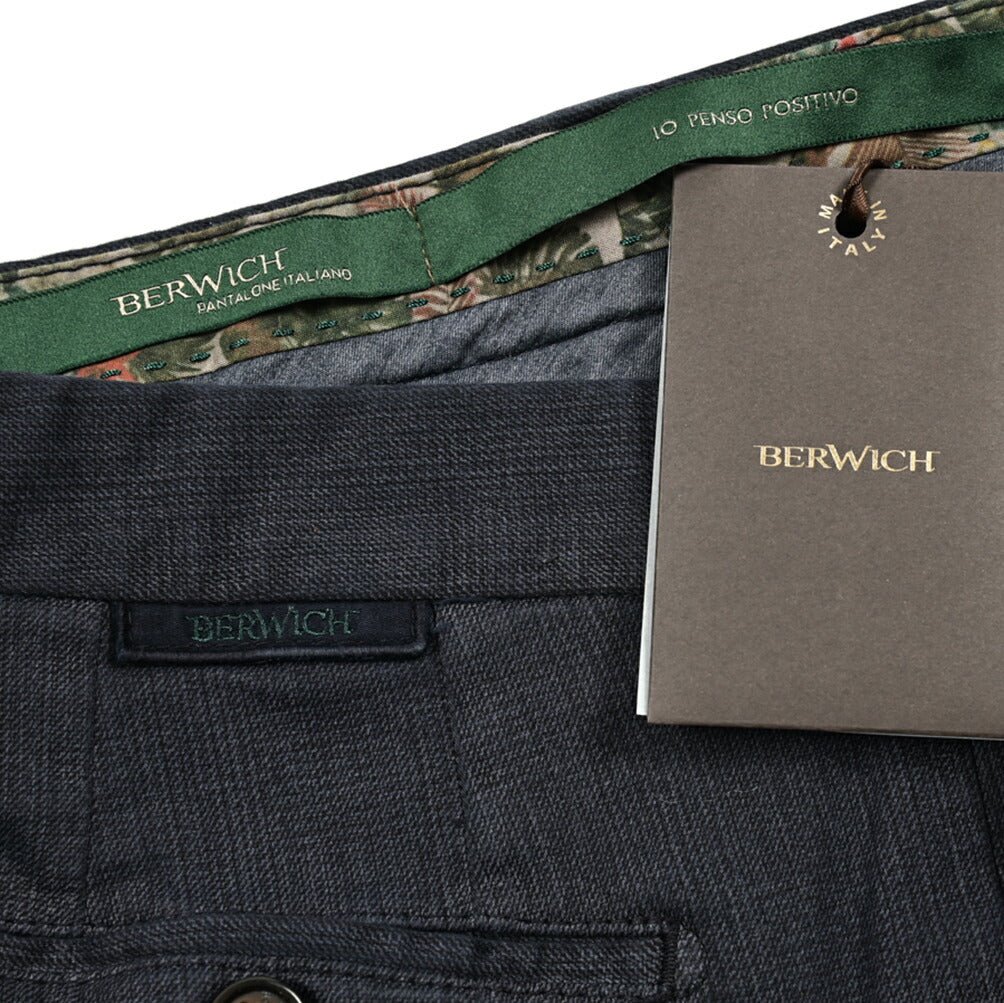 PRE WINTER SALE対象｜BERWICH MORELLO ストレッチコットン ノータックチノスラックス｜GUARDAROBA MILANO OFFICIAL STORE