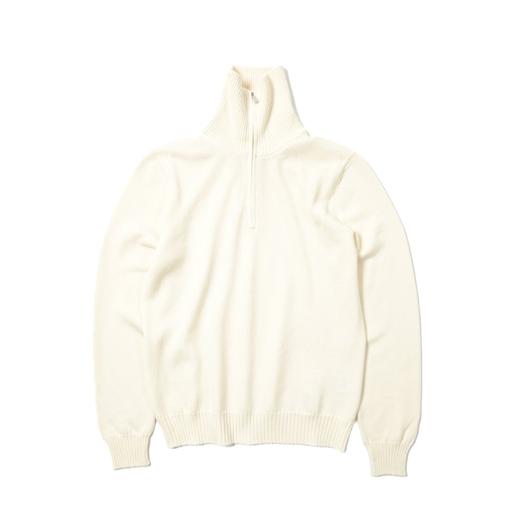 Pre WINTER SALE｜GRAN SASSO ヴァージンウール100% ハーフジップハイゲージニットセーター｜399735-A-52｜GUARDAROBA MILANO OFFICIAL STORE