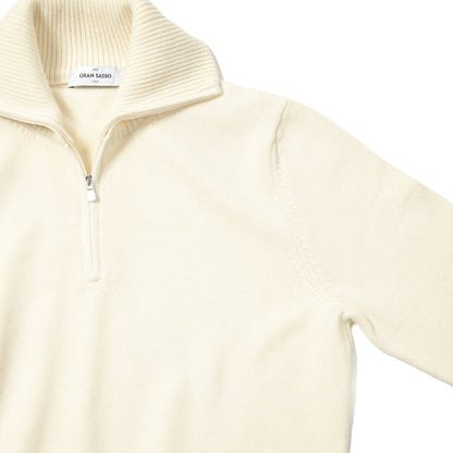 Pre WINTER SALE｜GRAN SASSO ヴァージンウール100% ハーフジップハイゲージニットセーター｜399735-A-52｜GUARDAROBA MILANO OFFICIAL STORE