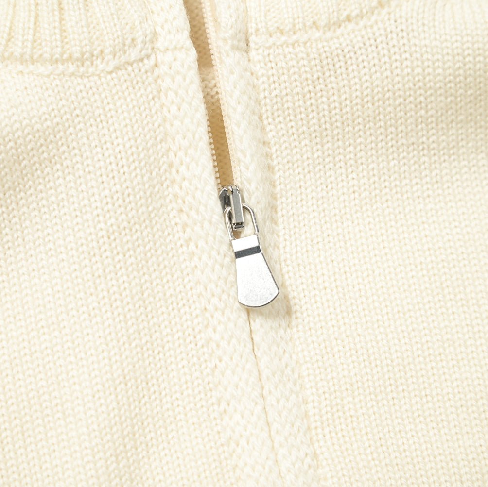 SALE｜GRAN SASSO グランサッソ / ヴァージンウール100% ハーフジップ