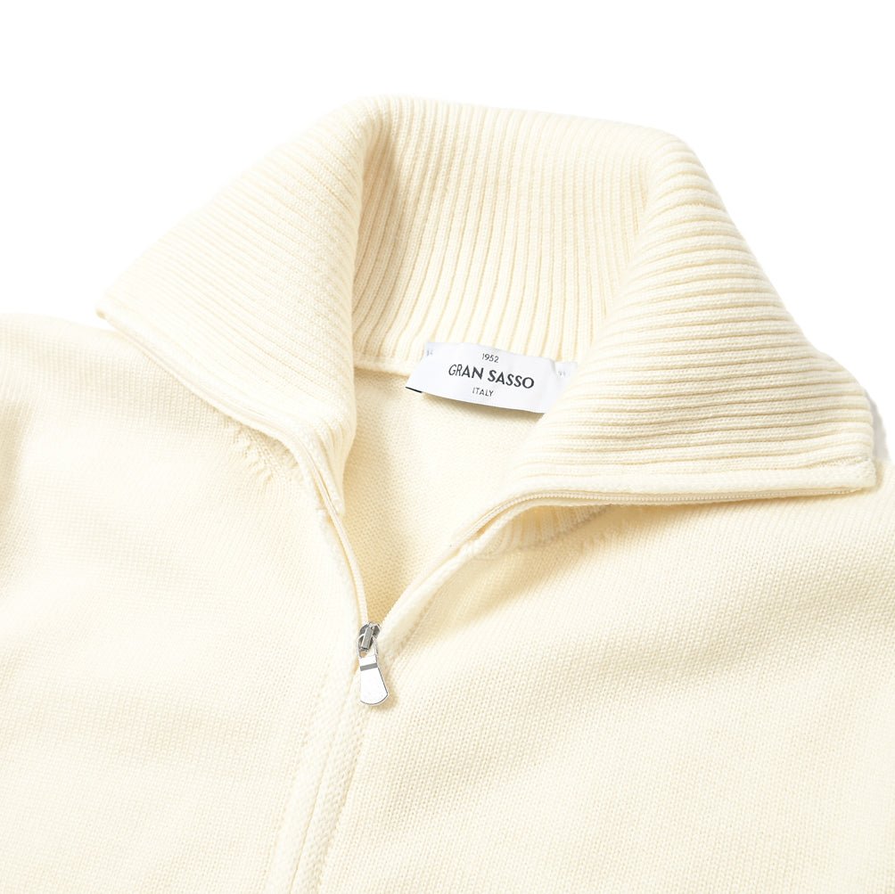 Pre WINTER SALE｜GRAN SASSO ヴァージンウール100% ハーフジップハイゲージニットセーター｜399735-A-52｜GUARDAROBA MILANO OFFICIAL STORE