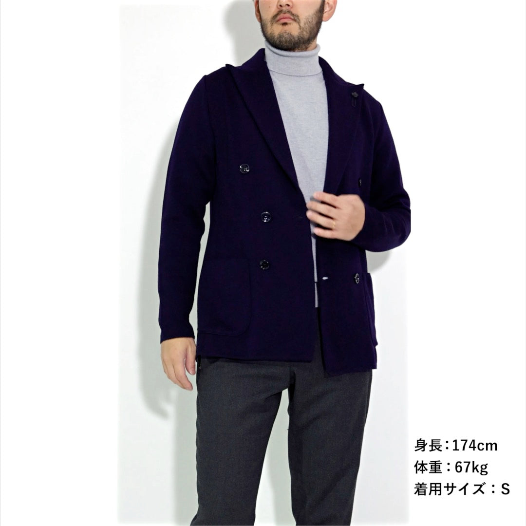 24-25AW ヴァージンウール100% 6Bダブルニットジャケット / メンズ – GUARDAROBA MILANO OFFICIAL STORE