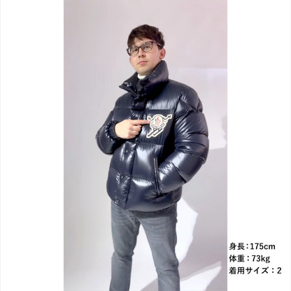 24-25AW MONCLER Leste ナイロンラケ ショートダウンジャケット