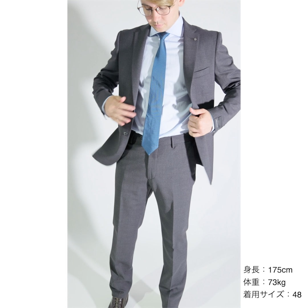 【TAGLIATORE】美品タリアトーレ 2B ストレッチ サマースーツ スラブ TAGLIATORE】美品タリアトーレ 2B ストレッチ サマースーツ スラブ