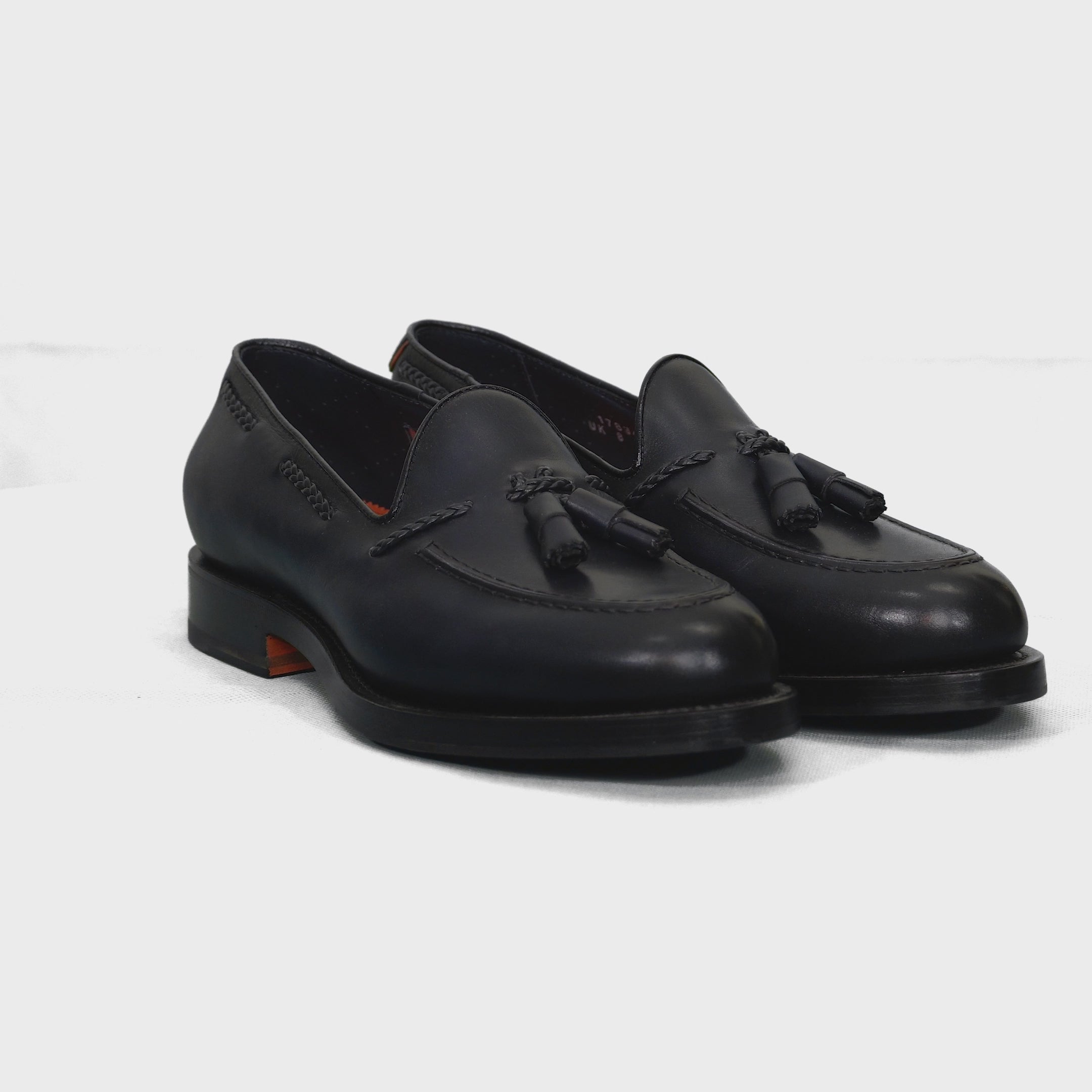 サントーニ メンズ スリッポン・ローファー シューズ Loafers Midnight