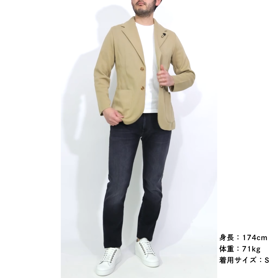 SALE|LARDINI ラルディーニ / コットン100% 2Bシングルニット SALE|LARDINI ラルディーニ / コットン100% 2Bシングルニット