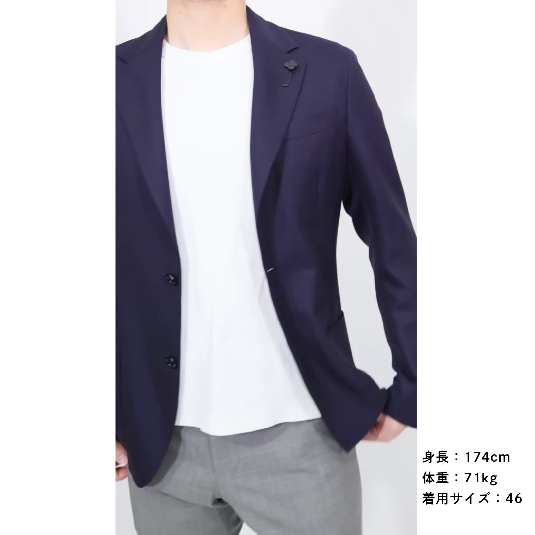 <極美品>LARDINI カシミヤ100% ネイビー ジャケット サイズ42 SALE|LARDINI ラルディーニ / EASY WEAR ヴァージンウール100
