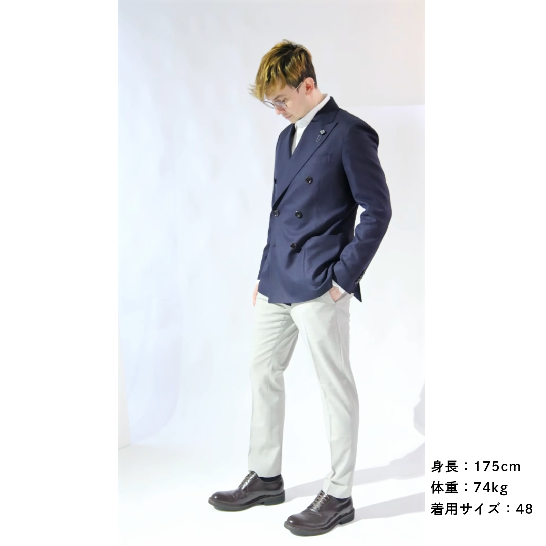 SALE|LARDINI ラルディーニ / ウールコットン 6Bダブルテーラード SALE|LARDINI ラルディーニ / ウールコットン 6Bダブルテーラード